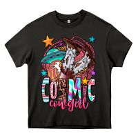Asphalt cosmic cowgirl Heavy Core Tee - OliviaCreatesArt
