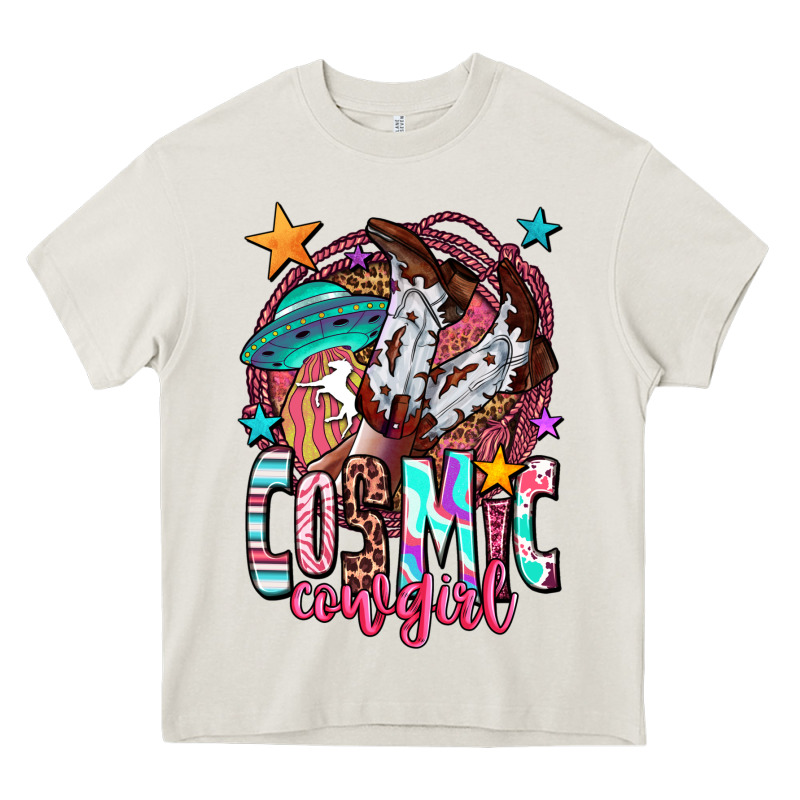 Cosmic Cowgirl Heavy Core Tee by OliviaCreatesArt | Teevron