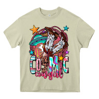 Mossy cosmic cowgirl Heavy Core Tee - OliviaCreatesArt