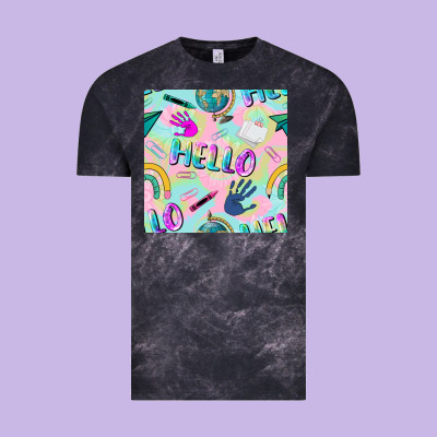 Hello Kindergarten Seamless Pattern Vintage Tee Designed By Bundleandbundleshop