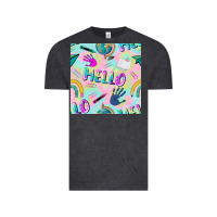 Vintage Black hello kindergarten seamless pattern Vintage Tee - BundleAndBundleShop