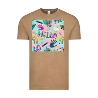 Vintage Coffee hello kindergarten seamless pattern Vintage Tee - BundleAndBundleShop