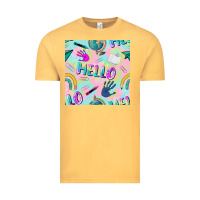 Vintage Mustard hello kindergarten seamless pattern Vintage Tee - BundleAndBundleShop