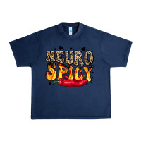 Navy neuro spicy neurodivergence Urban Heavy Tee - LillyAllenDesigns