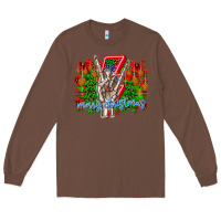 Chestnut punk rock Merry Christmas Long Sleeve Tee - CowhideDigitalArt
