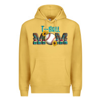 Antique Gold sport t ball mom Premium Hoodie - Artiststas