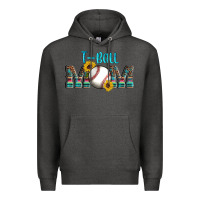 Charcoal Heather sport t ball mom Premium Hoodie - Artiststas