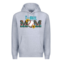 Heather Grey sport t ball mom Premium Hoodie - Artiststas