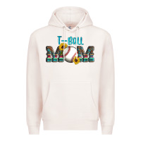 Pale Pink sport t ball mom Premium Hoodie - Artiststas