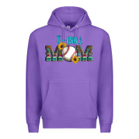 Purple sport t ball mom Premium Hoodie - Artiststas