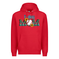 Red sport t ball mom Premium Hoodie - Artiststas