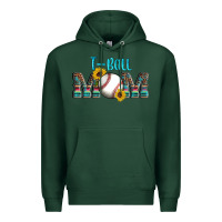 Sports Green sport t ball mom Premium Hoodie - Artiststas