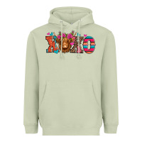 Matcha xoxo valentine's day highland cow Heavyweight Hoodie - Jasminsmagicworld