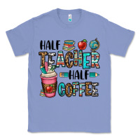 Colony Blue half teacher half coffee Classic Tee - OliviaCreatesArt