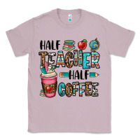 Lilac half teacher half coffee Classic Tee - OliviaCreatesArt