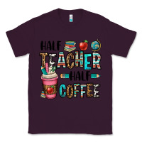 Plum half teacher half coffee Classic Tee - OliviaCreatesArt