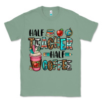 Sage half teacher half coffee Classic Tee - OliviaCreatesArt