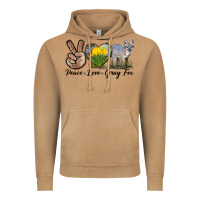 Vintage Camel Peace Love Gray Fox Vintage Hoodie - LillyAllenDesigns