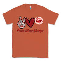 Copper Peace Love Flamingo Classic Tee - Jasminsmagicworld