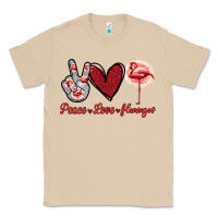 Mushroom Peace Love Flamingo Classic Tee - Jasminsmagicworld