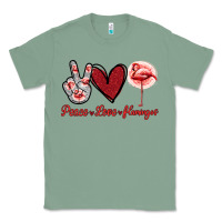 Sage Peace Love Flamingo Classic Tee - Jasminsmagicworld