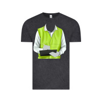 Vintage Black border collie engineer Vintage Tee - RanaPortraitStore