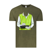 Vintage Olive border collie engineer Vintage Tee - RanaPortraitStore
