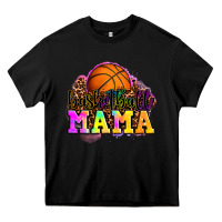 Black basketball mama Heavy Core Tee - OliviaCreatesArt