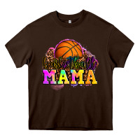 Chocolate Brown basketball mama Heavy Core Tee - OliviaCreatesArt