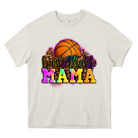 Cream basketball mama Heavy Core Tee - OliviaCreatesArt