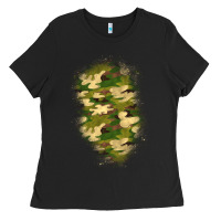 Black camouflage patch 1 Ladies Tee - BundleAndBundleShop