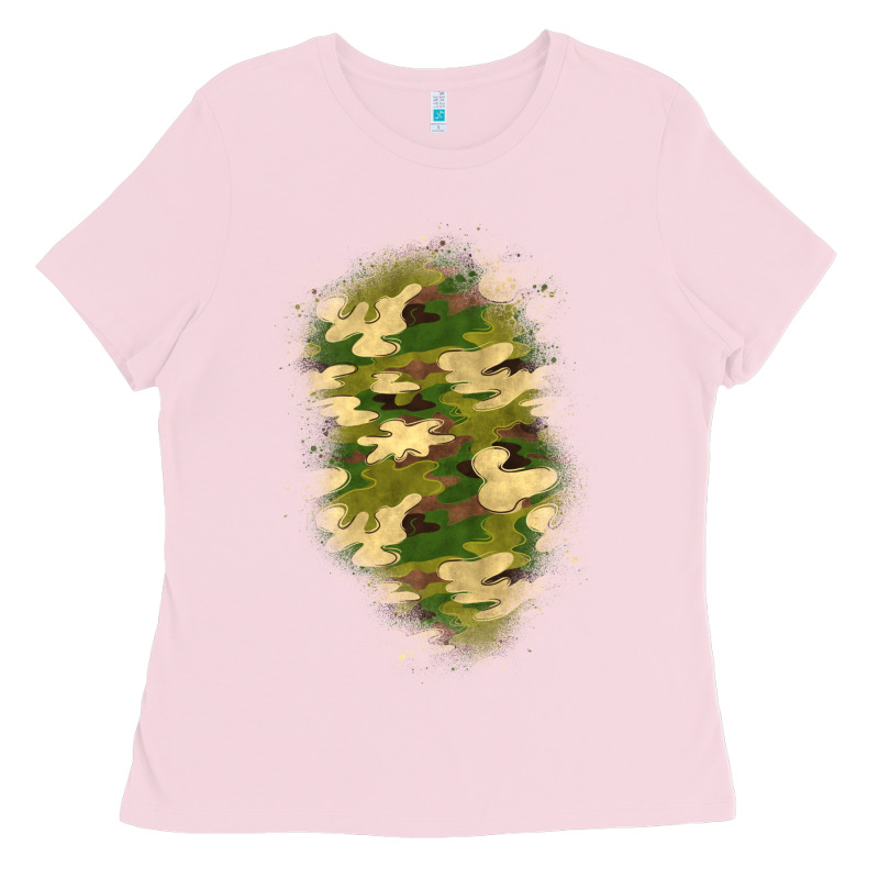 Camouflage Patch 1 Ladies Tee by BundleAndBundleShop | Teevron