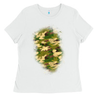 White camouflage patch 1 Ladies Tee - BundleAndBundleShop
