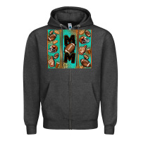 Charcoal Heather American football mom Zipper Hoodie - Jasminsmagicworld
