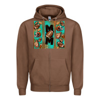 Chestnut American football mom Zipper Hoodie - Jasminsmagicworld