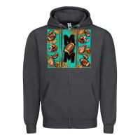 Smoke American football mom Zipper Hoodie - Jasminsmagicworld