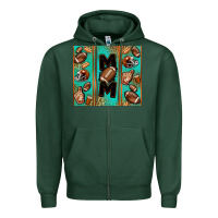 Sports Green American football mom Zipper Hoodie - Jasminsmagicworld