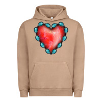 Pigment Burro Gemstone Red Heart Urban Hoodie - Jasminsmagicworld
