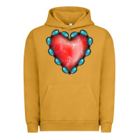 Pigment Peanut Butter Gemstone Red Heart Urban Hoodie - Jasminsmagicworld