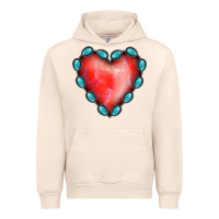 Sandshell Gemstone Red Heart Urban Hoodie - Jasminsmagicworld