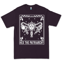 Plum womens hex the patriarchy uterus tarot card halloween feminist t shirt Premium Tee - maiPhamDesign