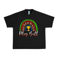 Black Play Ball Football Rainbow Urban Heavy Tee - CowhideDigitalArt