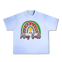 Grape Ice Play Ball Football Rainbow Urban Heavy Tee - CowhideDigitalArt
