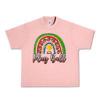 Salmon Play Ball Football Rainbow Urban Heavy Tee - CowhideDigitalArt