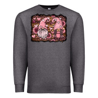 Charcoal Heather valentines day gnomes couple Premium Sweatshirt - Jasminsmagicworld