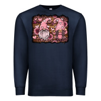 Navy valentines day gnomes couple Premium Sweatshirt - Jasminsmagicworld