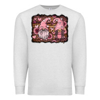 Oatmeal Heather valentines day gnomes couple Premium Sweatshirt - Jasminsmagicworld