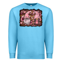 Ocean Blue valentines day gnomes couple Premium Sweatshirt - Jasminsmagicworld