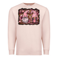 Pale Pink valentines day gnomes couple Premium Sweatshirt - Jasminsmagicworld