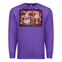 Purple valentines day gnomes couple Premium Sweatshirt - Jasminsmagicworld